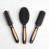 black hairdressing comb detangling hair brush massage comb detangle hairbrush anti static curly hair comb women styling tools