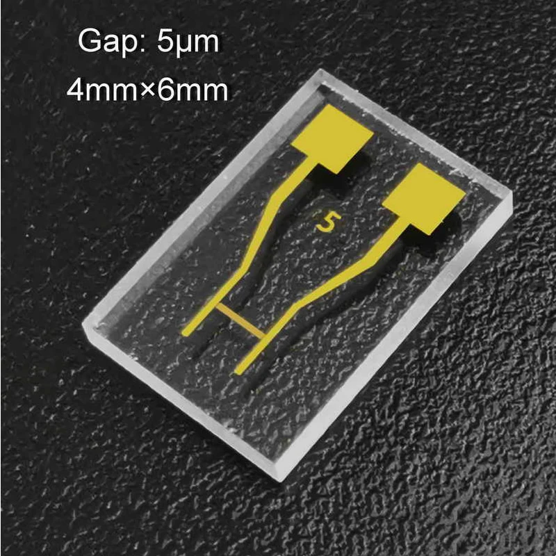 

5 мкм 10 мкм 20 мкм прозрачный интерцифровой электрод, кварцевый стеклянный газовый биоэлектрохимический датчик, фотоэлектрическое Обнаружение 4 мм * 6 мм