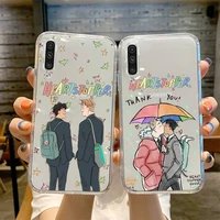 heartstopper charlie nick cartoon phone case transparent for samsung galaxy a s 8 9 10 12 20 21 40 50 52 51 70 71 fe ultra plus