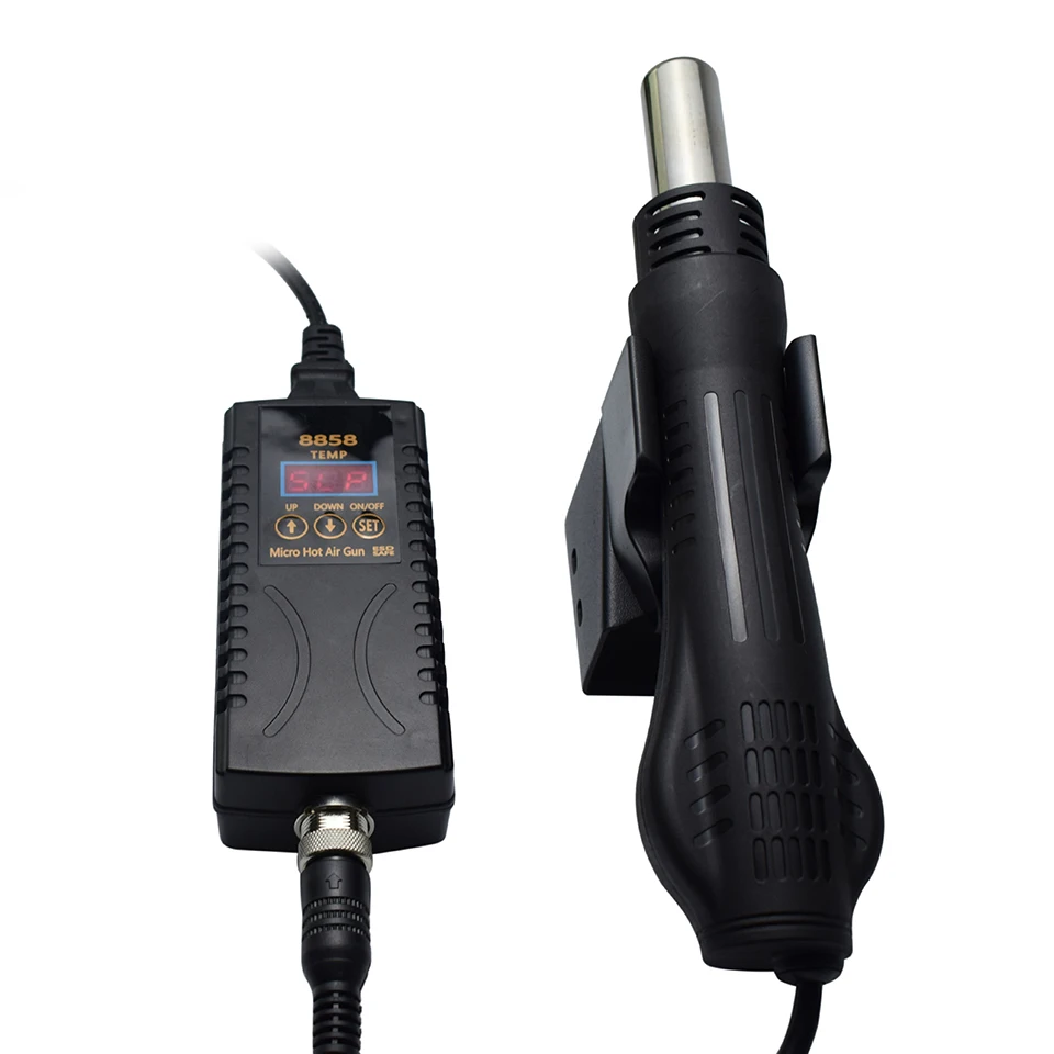 Eruntop 8858 цифровой дисплей DIY пистолет горячего воздуха SMD наладочная станция Mini 858D |