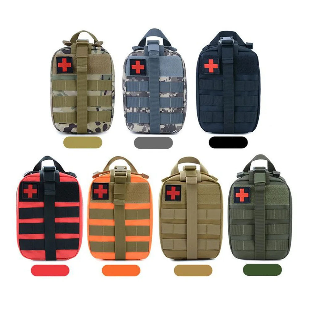 Фото Тактическая аптечка-подсумок Molle для экстренной помощи, поясная сумка для выживания в автомобиле, для активного отдыха, кемпинга, походов, EDC, универсальная сумка NA209S №1
