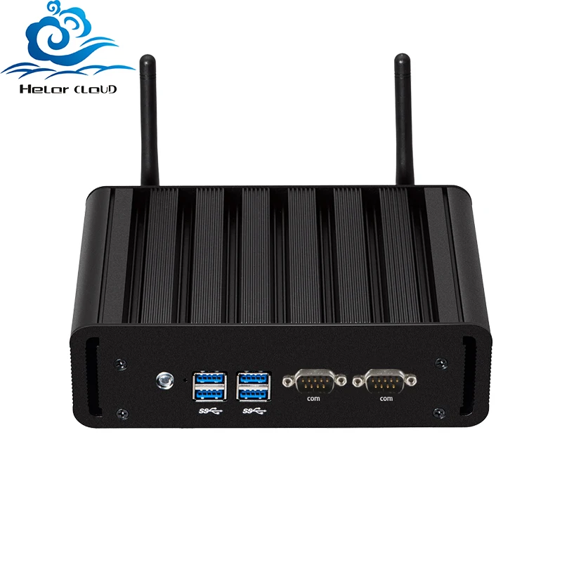 

Fanless Mini PC Intel Core i3 i5 i7 Celeron J4125 2x COM RS232 2x Gigabit Ethenret HDMI VGA 4*USB3.0 WiFi Windows 10 Linux