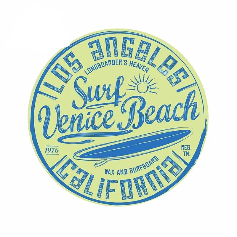 

older Los Angeles California Cartoon Car Stickers Anime Windows Decal Bumper Cartoon Bumper Reflective Sunscreen Decoration