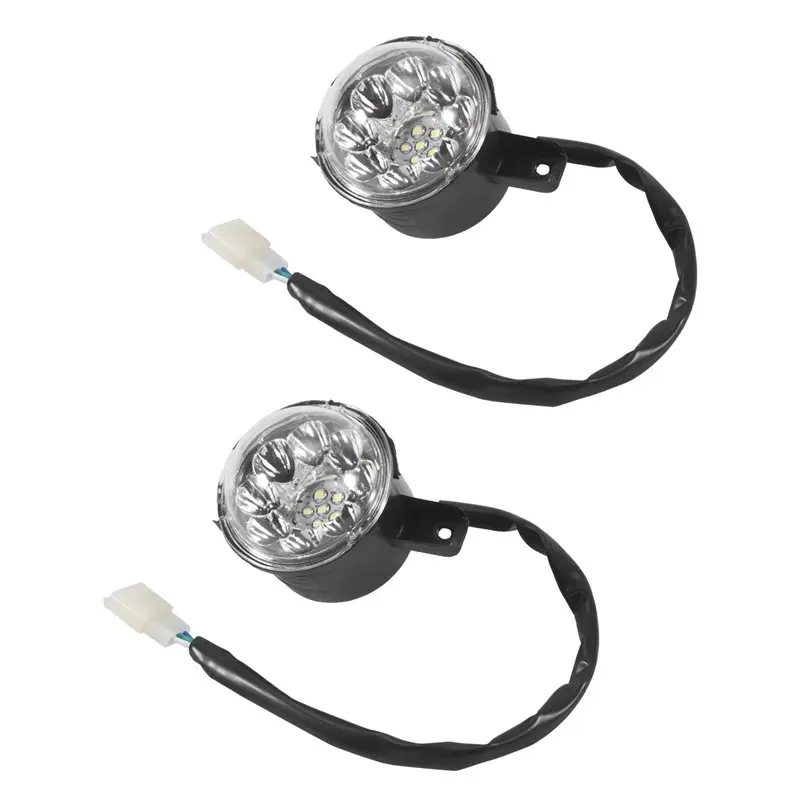 Фото Комплект из 2 светодиодных фар WF-2Pcs 12V для квадроциклов 125cc 150cc 250cc 300cc, для китайских моделей Taotao JCL Baja Yamoto Kazuma Roketa №3