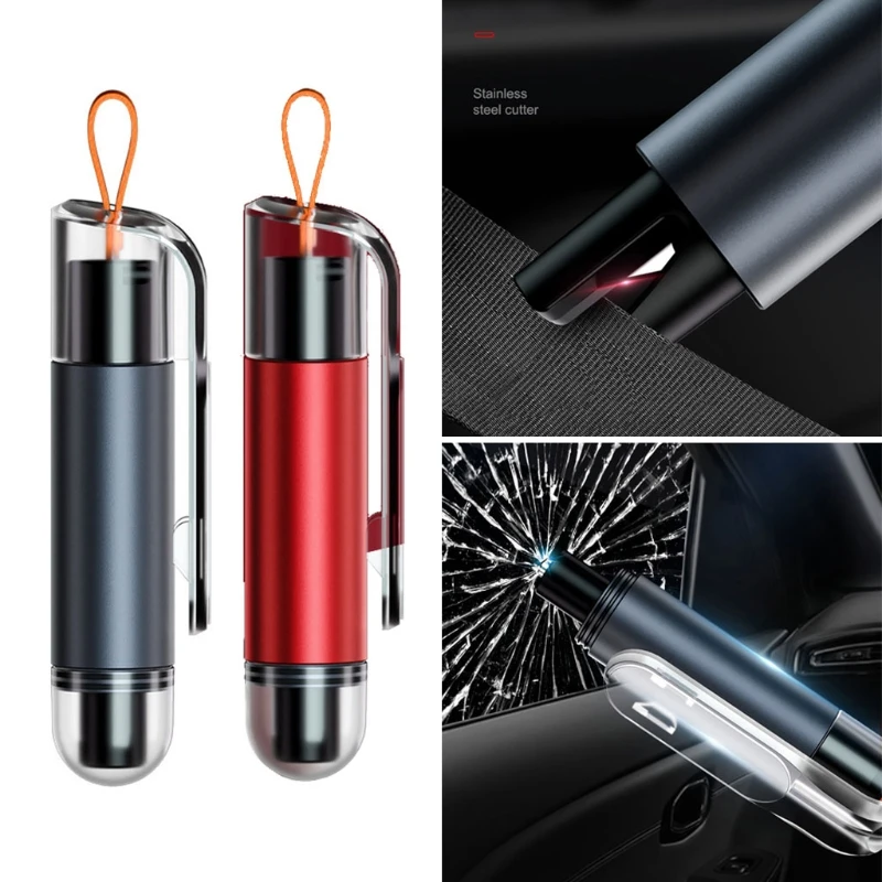 

Car Emergency Hammer Safety Escape Rescue Tools Seat Belt Cutter Mini Portable Keychain Lifesaving Auto Windows Glass Breaker