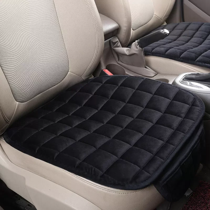 

Car Seat Cover Front Rear Flocking Cloth Cushion Non Slide Winter Auto Protector Mat Pad Keep Warm for Truck Suv Van