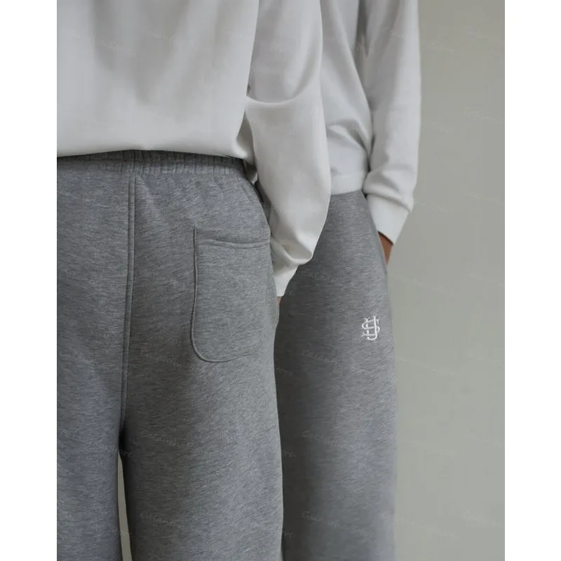 Джоггеры с регулируемым шнурком большие зауженные брюки фланелевой подкладкой