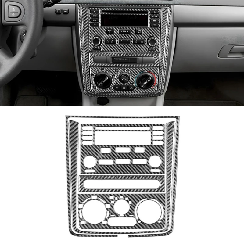 

For Chevrolet Cobalt 2005-2010 Soft Carbon Fiber Center Control Panel Cover Kit Trim Sticker Accessories