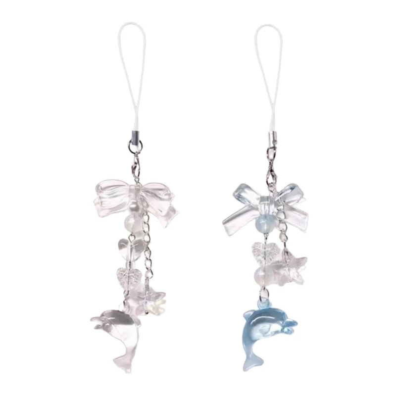 Океанский брелок для телефона с подвеской в ​​виде дельфина и морской звезды