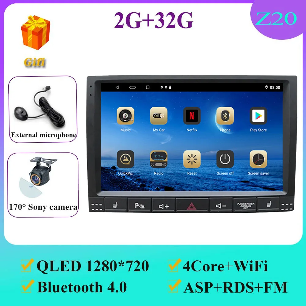 

Для Volkswagen Touareg GP 2002-2010 Carplay Auto 4G + WIFI GPS Автомобильный радиоприемник Навигация Мультимедийный видеоплеер Стерео BT Android 15