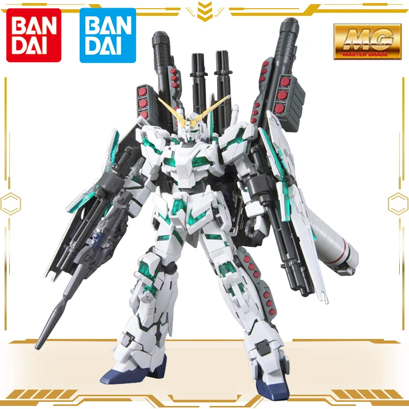 

Original Bandai Gundam Action Figure Unicorn Destruction Mode Anime Figure Fully Armed Fully Equipped Assembled Model Boys Toys