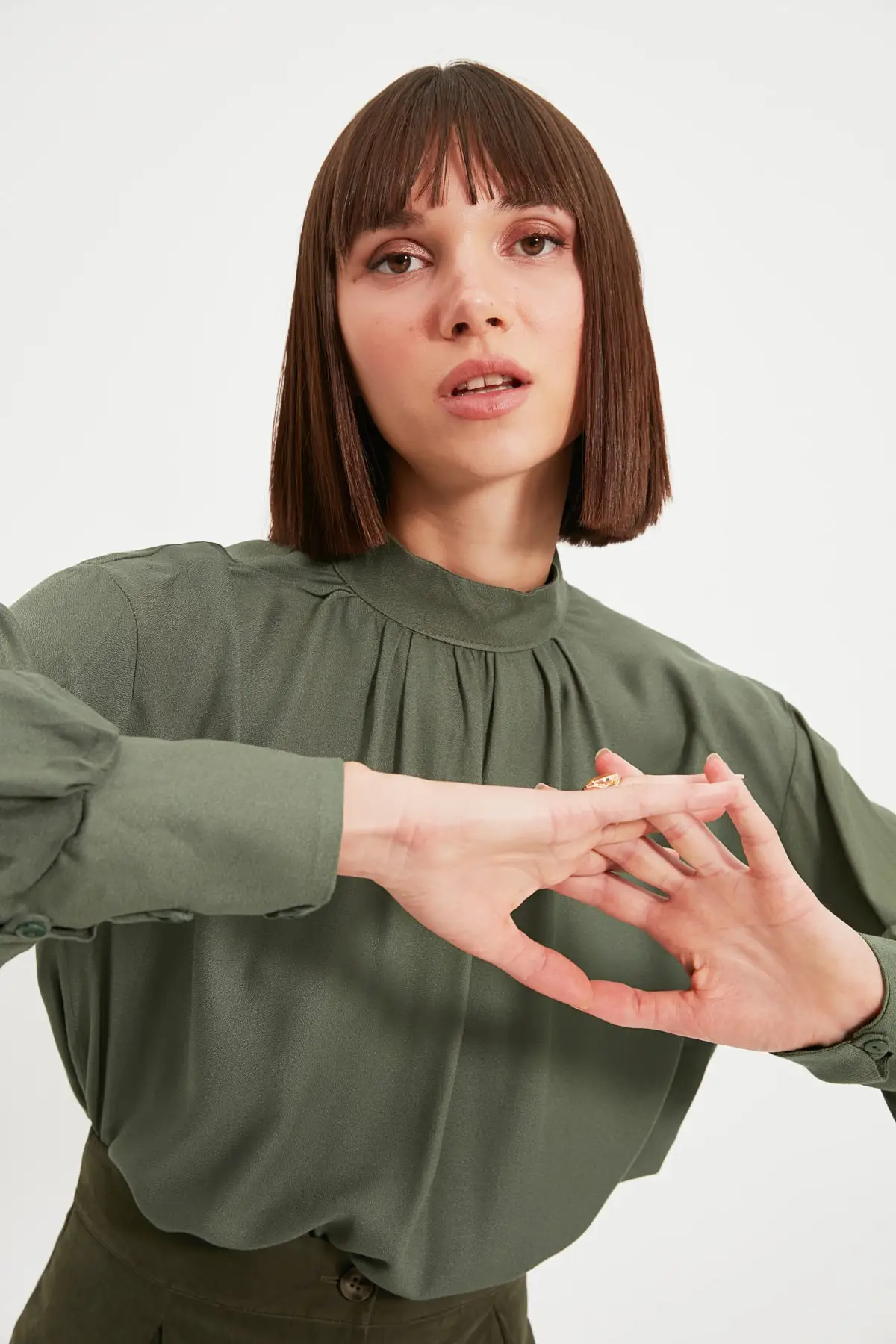 

Trendyol Upright Collar Blouse TWOAW22BZ0182
