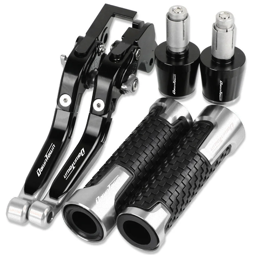 

DOWNTOWN Motorcycle Aluminum Brake Clutch Levers Handlebar Hand Grips ends For YAMAHA DOWNTOWN 200 ALL YEARES