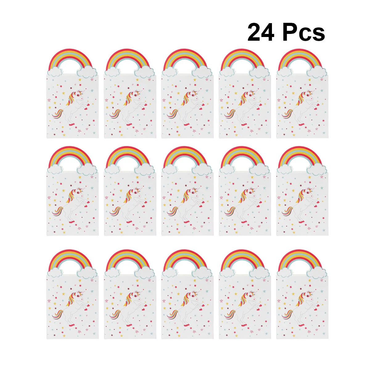 

Gift Paper Party Craft Rainbow Goodie Candy Shopping Treat Favors Favor Birthday Handle Girls Wrapping Present Handles Wedding