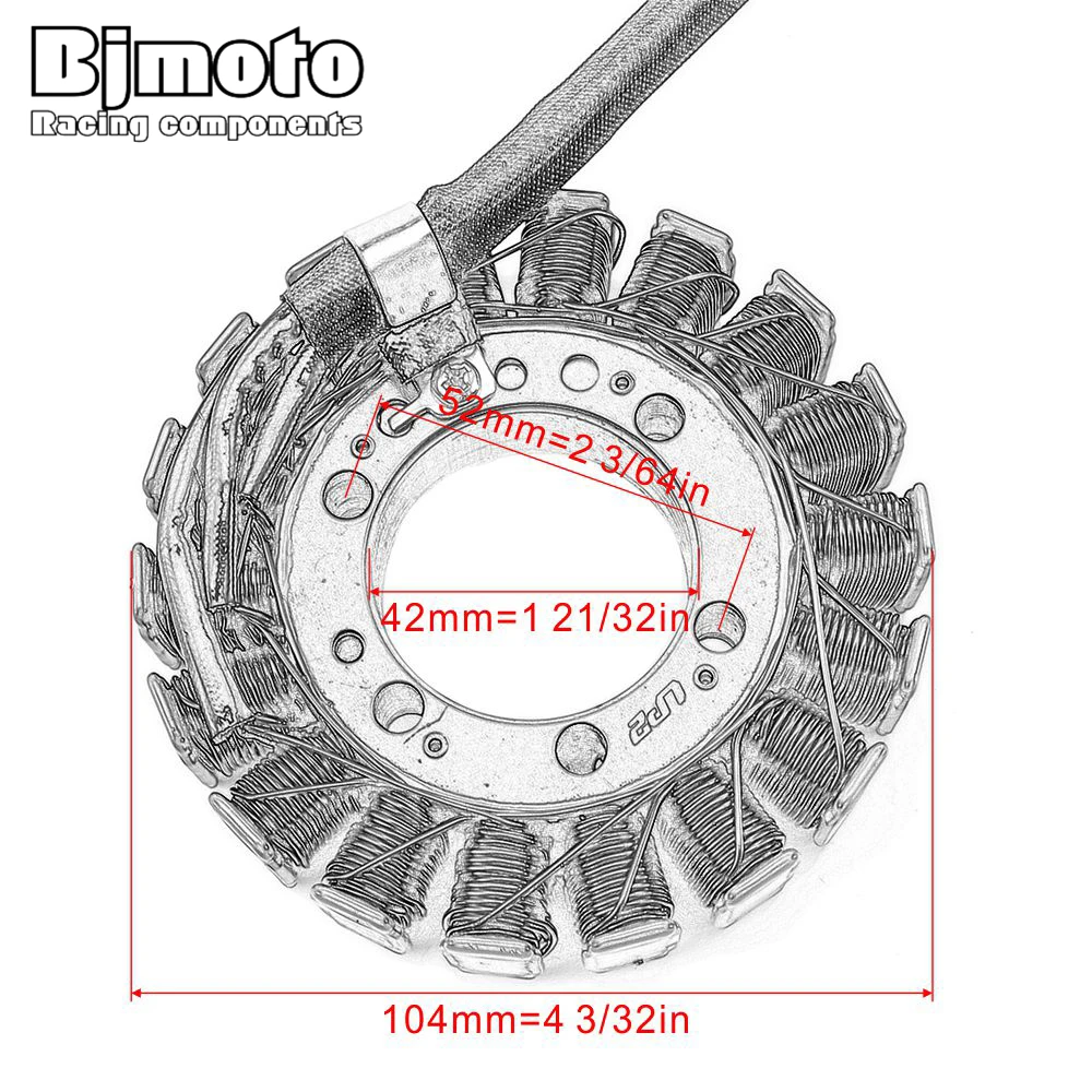 Motorcycle Stator Coil For Kawasaki 21003-0001 ZX-6RR Ninja 600 ZX-6R ZX 636 Ninja 636 Z 750 Z 750S Z 1000 ZR 1000 Z750 Z750S enlarge