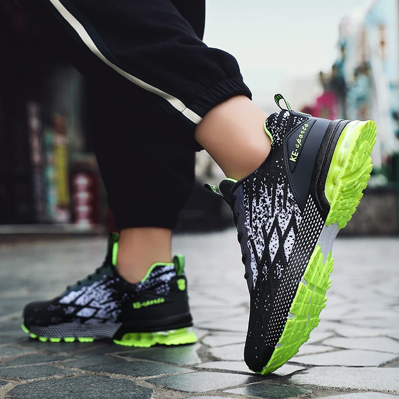 Men's Sneakers Air Cushioning Running Shoes Casual Sports  Jogging Mesh Breathable Mens Trainers Zapatillas Juvenile Sport Shoes