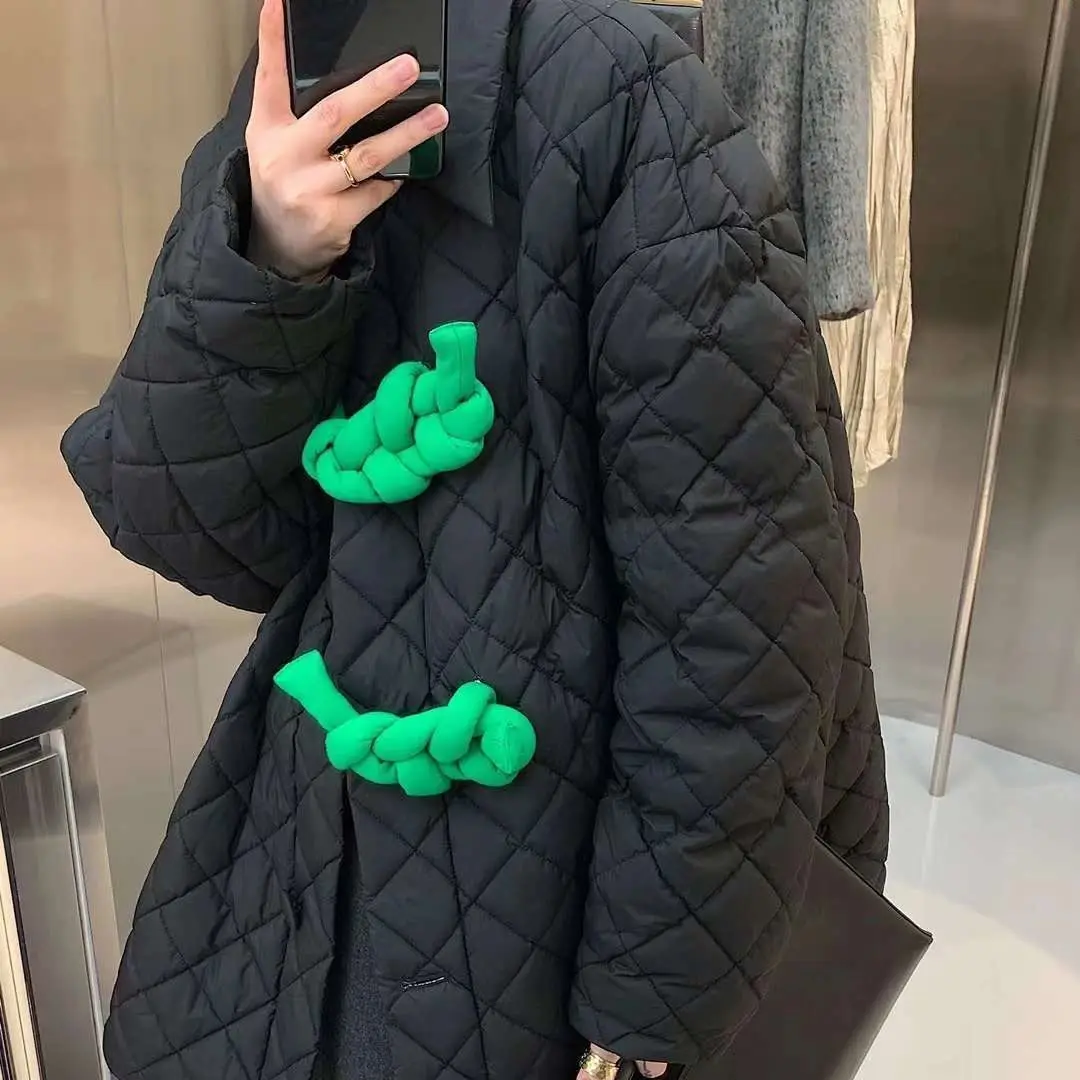 

Новинка Осень 2022 светильник Роскошная Модная хлопковая одежда, Женская пикантная Свободная Повседневная модная хлопковая куртка, эксклюзивная одежда, простой стиль