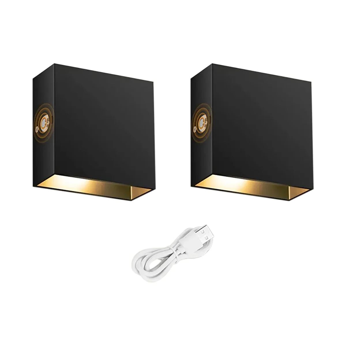 

Touch Wall Lamp USB Rechargeable Night Light Aluminum, Magnetic Wall Lamp Indoor Touch Dimmable(White Light)