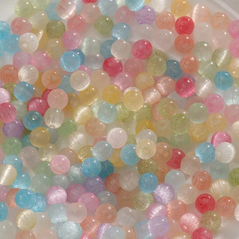 4/6/8 мм 10 г стеклянные бусины «кошачий глаз» для изготовления ювелирных изделий ручной работы DIY бисер свободные бусины браслет ожерелье телефонная цепочка аксессуары