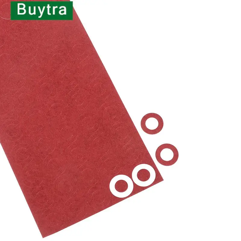 Hot sale 100pcs red Insulation Gasket Barley Paper Glue Fish Electrode Insulated Pads For 18650