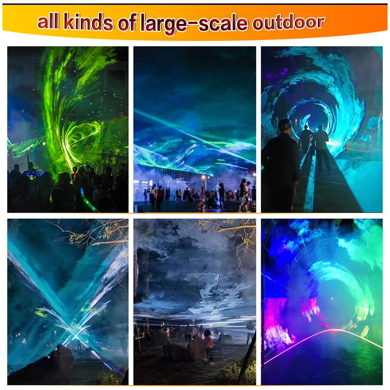 Новый водонепроницаемый 15 Вт уличный RGB лазер ILDA 40 кпс Landmark профессиональный