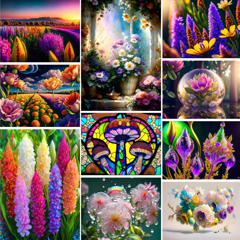 

Цветы Pseudolysimachion Spicatum инструменты для вышивки картин со стразами свадебное украшение полностью Алмазная вышивка искусство подарок для мамы 2023 Новинка