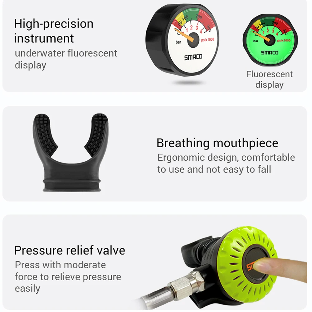 SMACO Mini Scuba Tank/Оборудование для дайвинга Воздушный баллон Кислородный Подводное