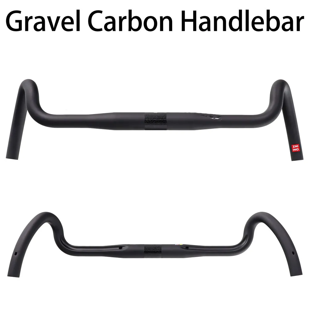 

2023 New Carbon Gravel Handlebar Big Flare Bar Cyclecross Road Bike Handlebars 380/400/420/440mm Carbon Fiber Bicycle Handlebar
