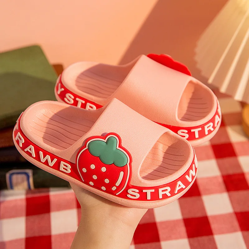 

Girls Cute Cartoon Slippers 2022 Summer New Home Non-slip Bathroom Shoes Casual Wear Boys Home Slippers Kids Slippers for Girls