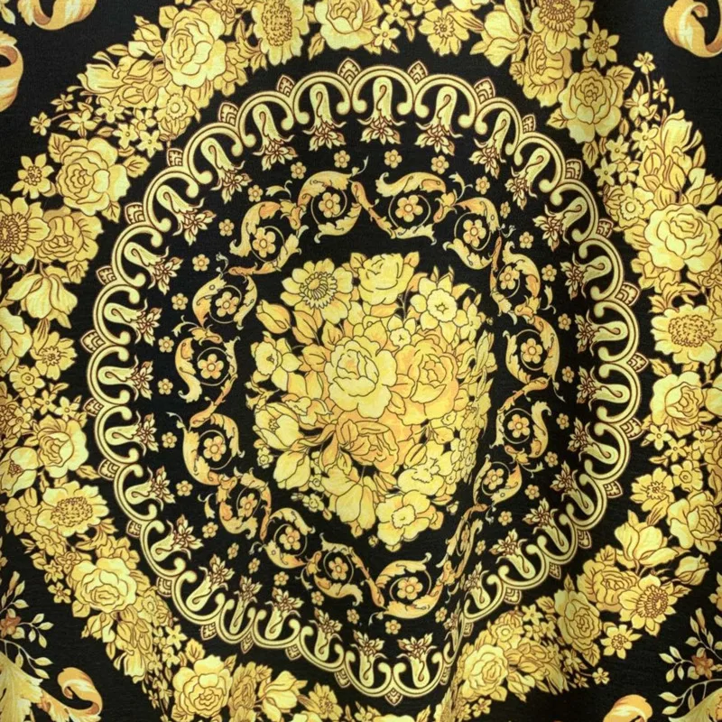 Футболка мужская с коротким рукавом роскошная рубашка в стиле ретро принтом