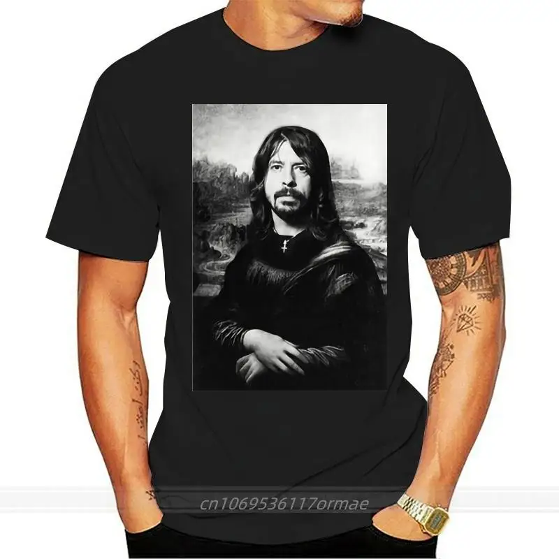 

T-SHIRT Pria Wanita Ukuran AS DAVE GROHL MONALISA Baru S M L XL 2XL XXXL ZM1 Kaus Merek Pria Kaus Katun Musim Panas Pria