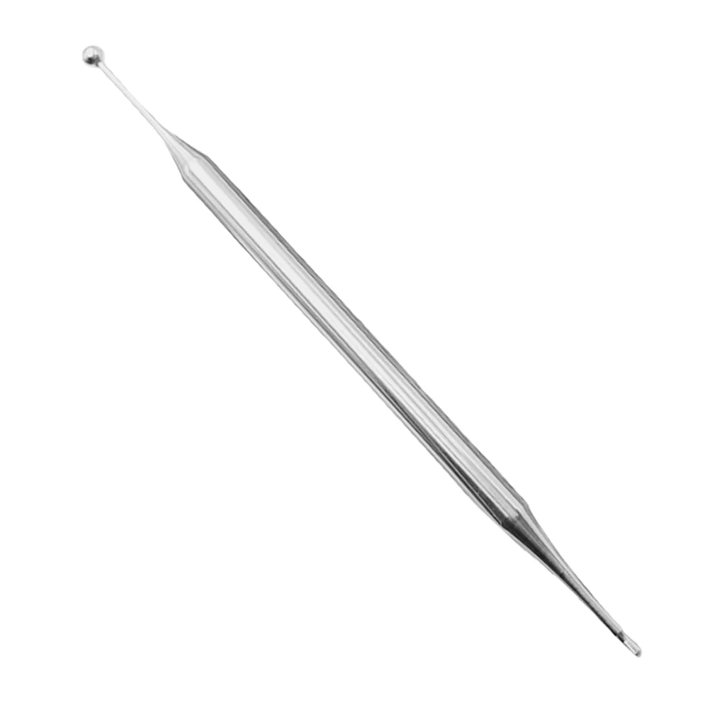 Акупунктурная ручка массажер для глаз металлический стержень серебристый