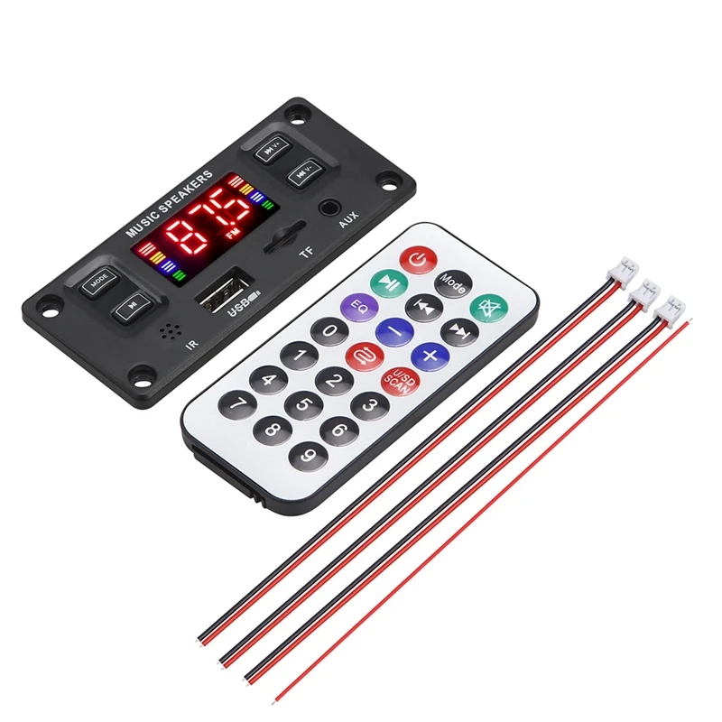 

12 В с усилителем мощности 2X30W Bluetooth декодер плата цветной экран с записью звонков без потерь материнская плата