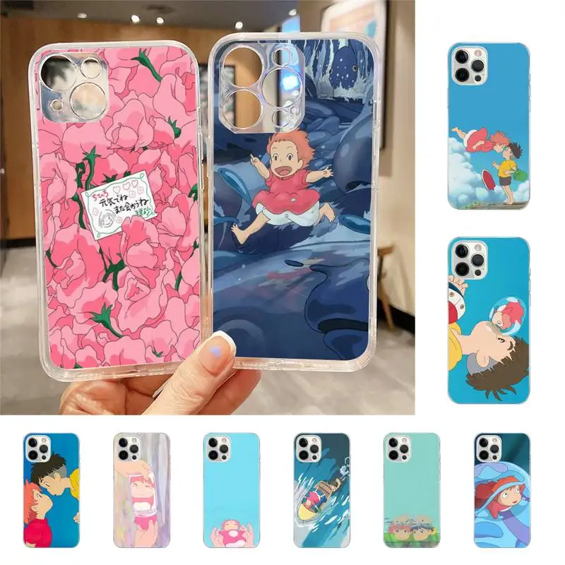 

Cartoon Ponyo On The Cliff By The Sea Phone Case For Iphone 7 8 Plus X Xr Xs 11 12 13 Se2020 Mini Mobile Iphones 14 Pro Max Case
