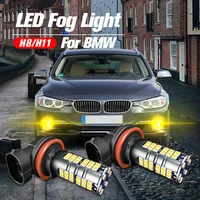 2pcs led front fog light blub h8 lamp canbus no error for bmw e92 f34 f31 2011 2019 f33 f83 f32 f82 f36 f10 3 4 5 series