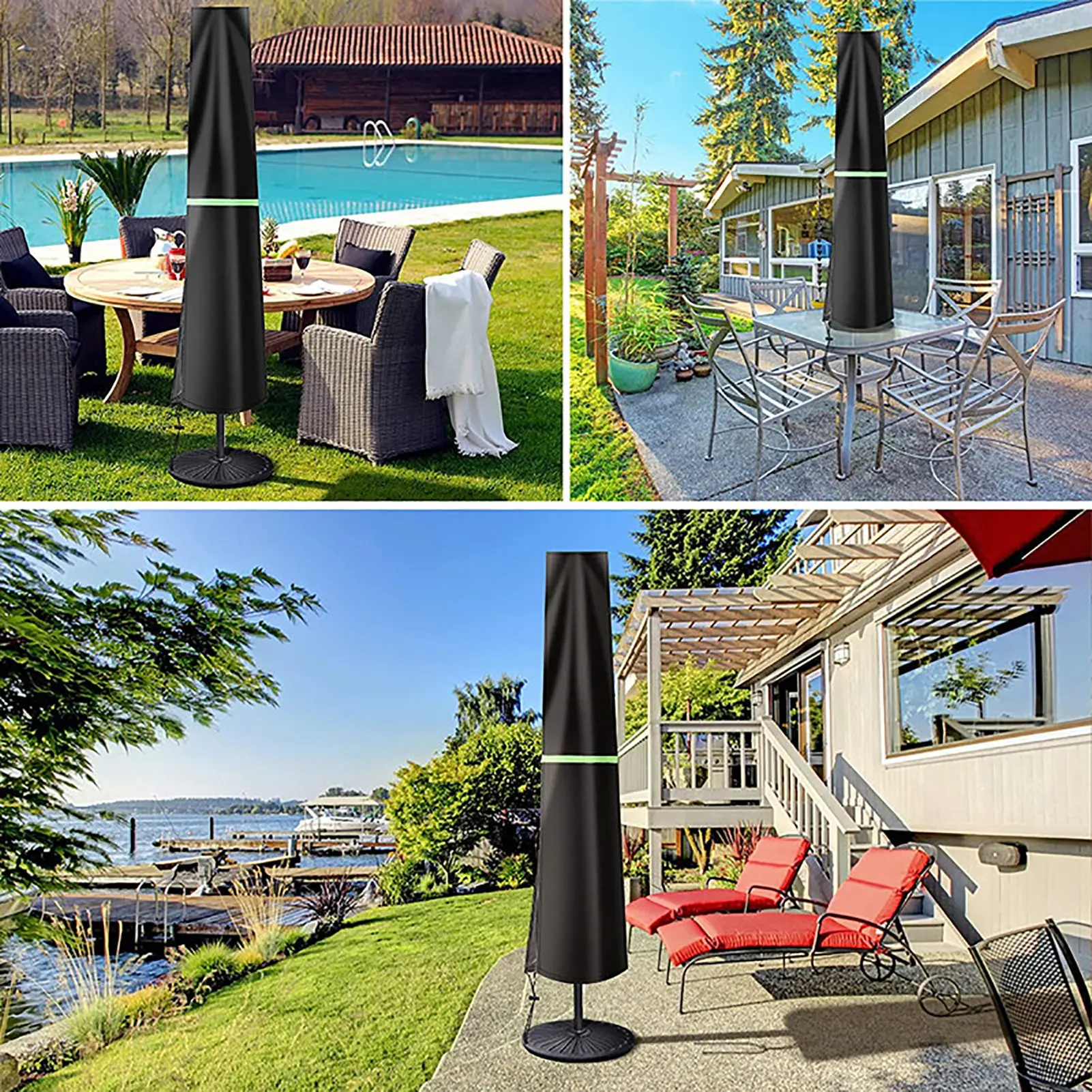

Umbrella Waterproof Cover Patio Cantilever Umbrella Cover For Outdoor Umbrella Waterproof Market Umbrella/Parasol Cover With