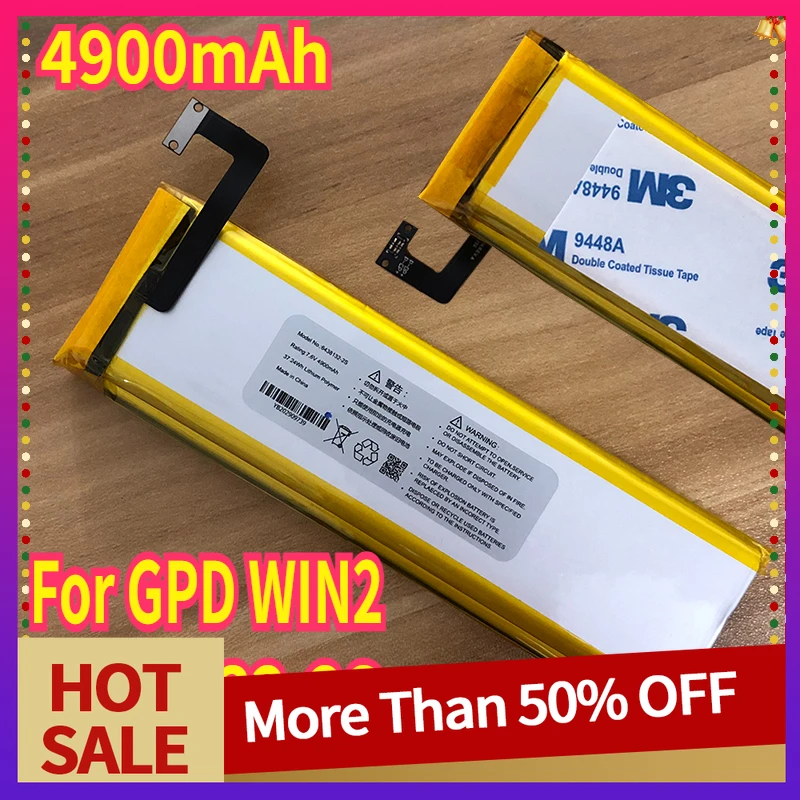 1 шт. 6438132 Аккумулятор -2S 4900 мАч для портативного игрового ноутбука GPD WIN2 WIN 2 на