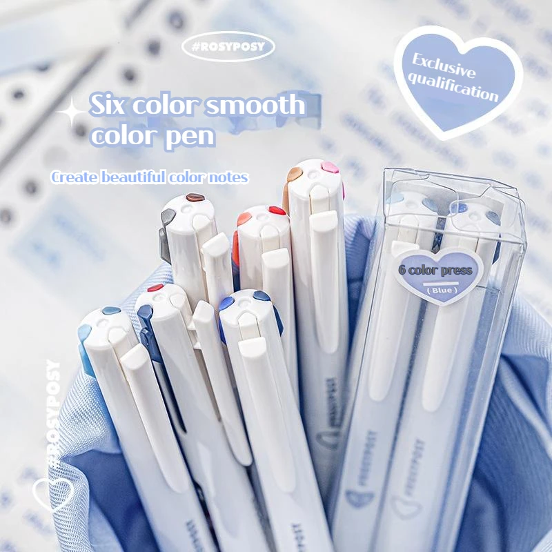 

2 шт./набор, шестицветные маркеры для письма