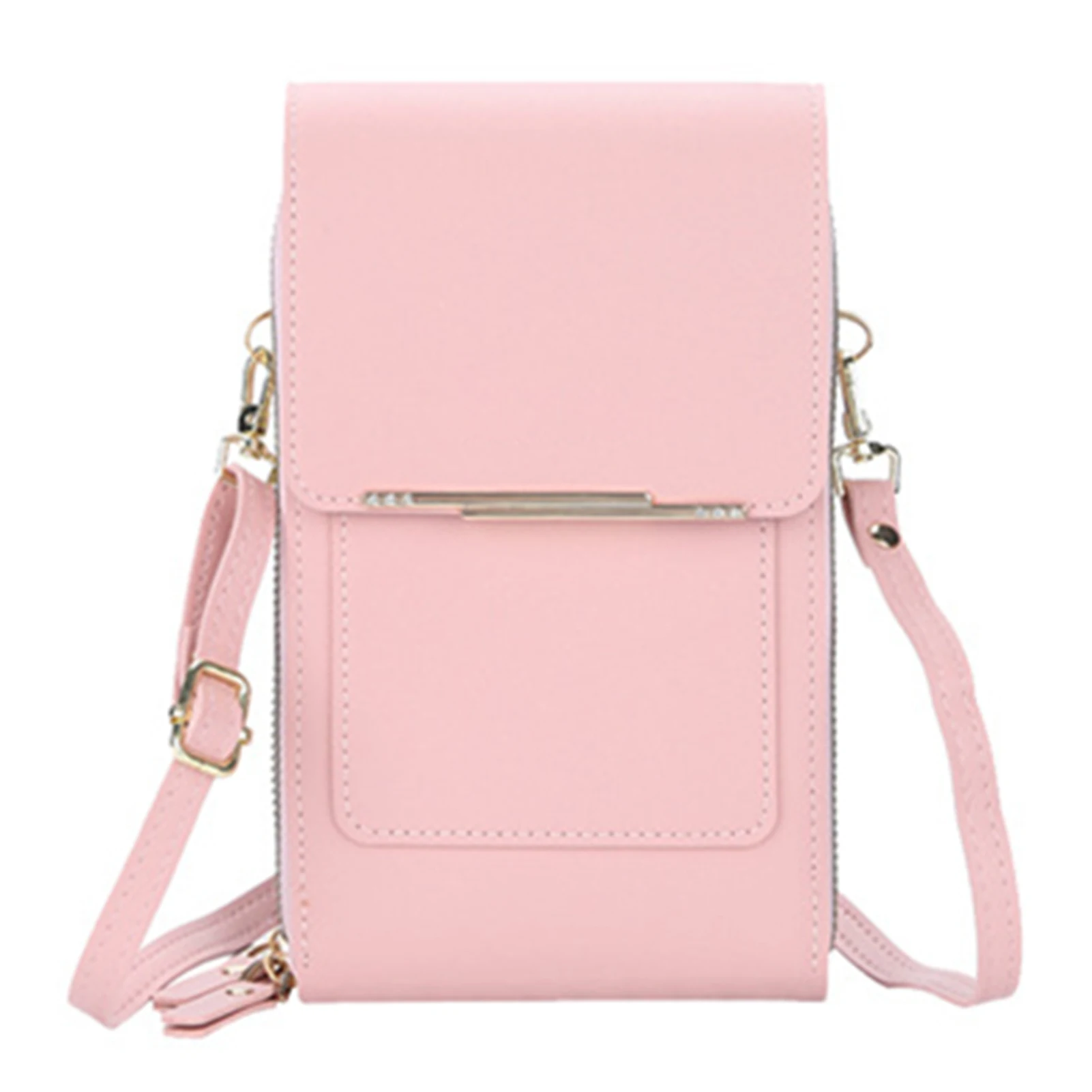 2022 New Touch Screen Phone Bag Female Korean Style Shoulder Bag Multi-functional Zipper Wallet Messenger Bag Women Wallet