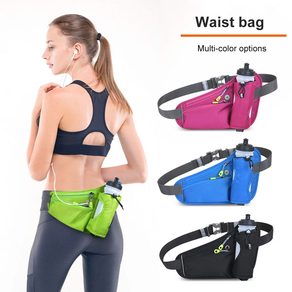 

Running Waist Bag Sports Fitness Waist Bag Outdoor Cycling Running Waist Bag Mobile Phone Water Bottle Pocket Waterproof Unisex