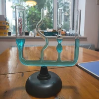 connecting device physical mechanics liquid pressure experimental equipment glass connecting device with base scientific inquiry