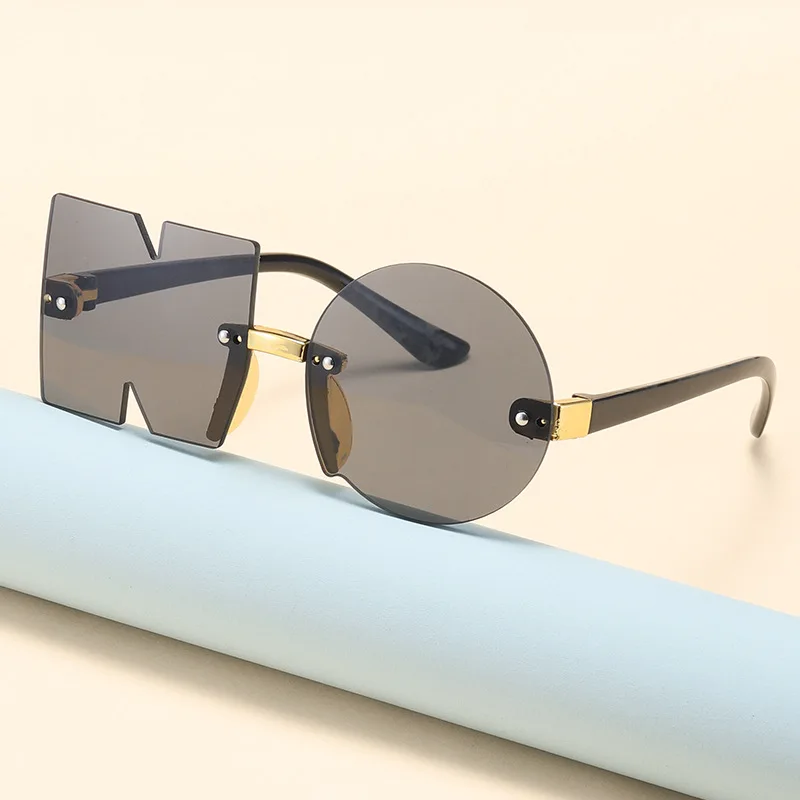 

Gradient Mirror Kids Sunglasses For Girls Boys Plastic Frame Irregular Eyeglasses Classic Children Child Travel Sun Glasses
