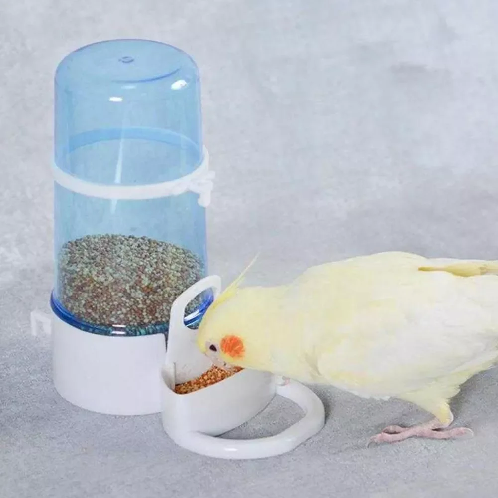 

Bird Water Drinker Feeder Container Automatic Birdcage Water Bottle Transparent Bird Drinking Fountain Dispenser Parrot Pet Wate