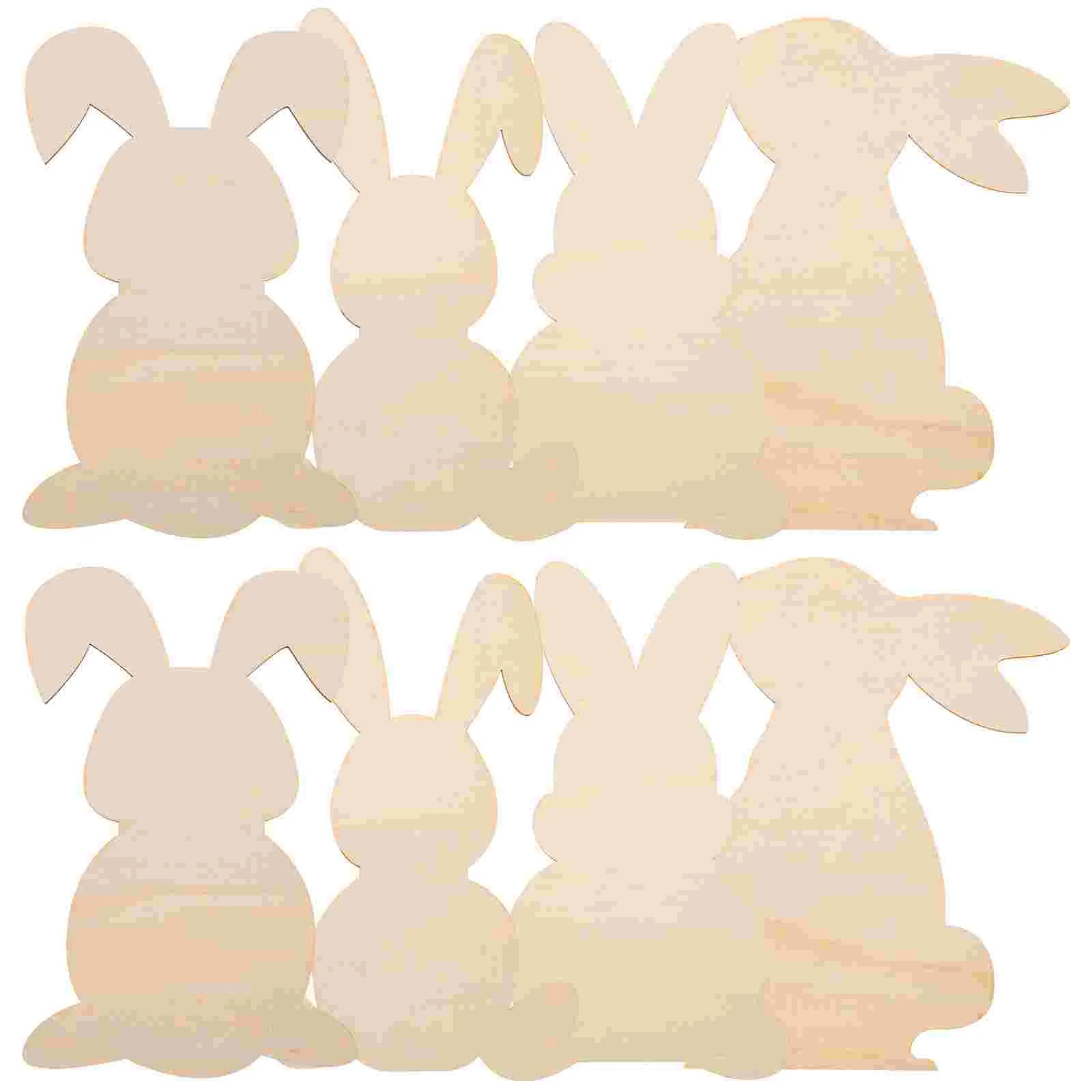 

Easter Bunny Wood Wooden Cutouts Crafts Slices Decorations Cutout Hangingrabbit Ornament Unfinished Ornaments Tags Decoration