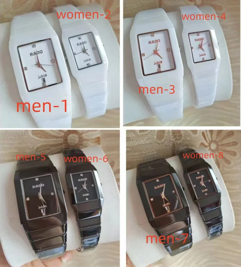 

Top Rado Classic Style Original Men and Women Watches Ceramic Fashion Simple High Quality Sports Waterproof AAA Clock