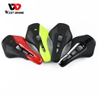 Ультралегкое велосипедное седло WEST BIKING, водонепроницаемое дышащее седло из ПУ для езды на велосипеде, мягкое седло для езды на горном и шоссейном велосипеде, детали подушки