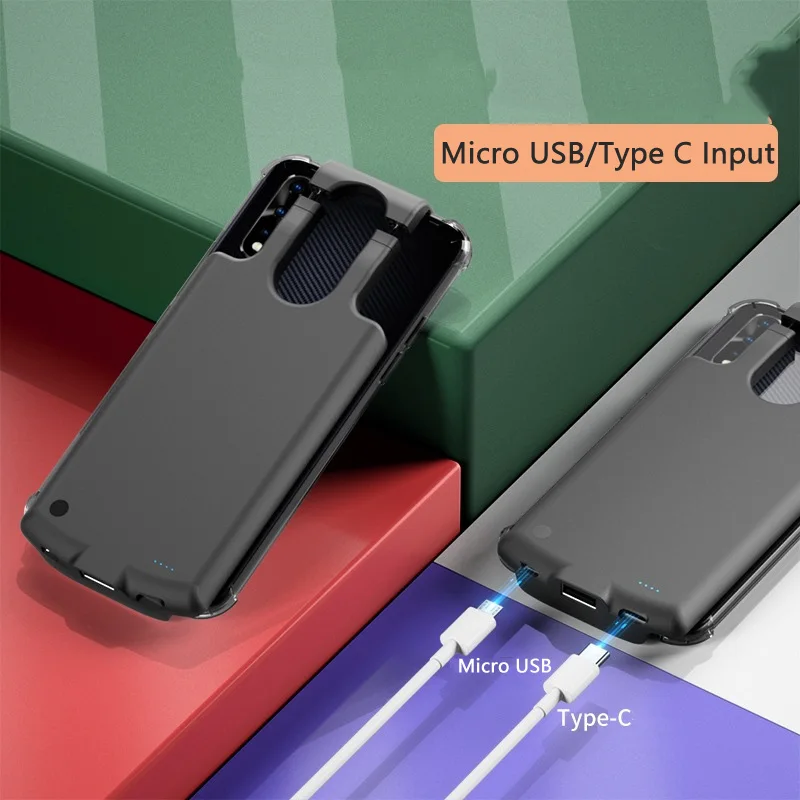 Универсальный чехол с зарядным устройством для iPhone 13 12 11 Pro Huawei Samsung OPPO Oneplus Google Xiaomi
