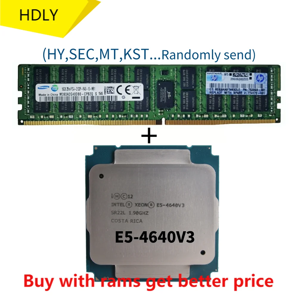 

DDR4 16G 2133Mhz с E5 4640V3 1,9 GHZ 12-Core 30MB SmartCache E5 4640 V3 FCLGA2011-3 105W E5-4640V 3 Бесплатная доставка