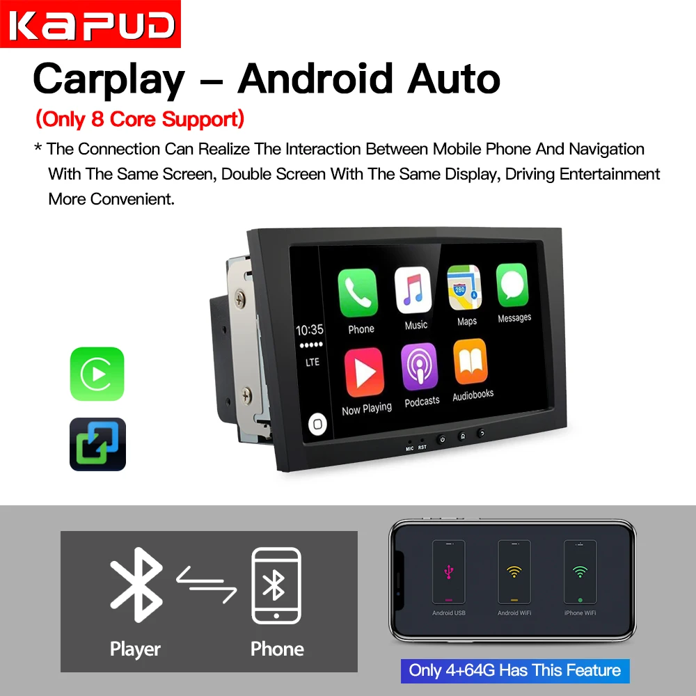Kapud Android 10 для Opel 8 ''GPS мультимедийная Автомобильная магнитола видео плеер