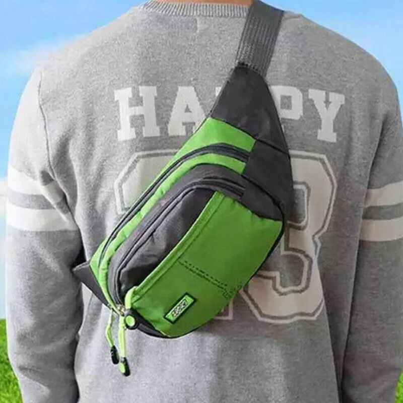 

Waistpack Men's outdoor sports bodypack Mobile phone change business Cashier waterproof diagonal chest bag
